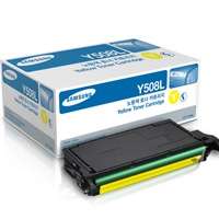 Samsung CLT-Y508L original toner cartridge, 5000 pages, yellow