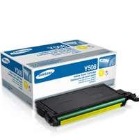 Samsung CLT-Y508S original toner cartridge, 2500 pages, yellow